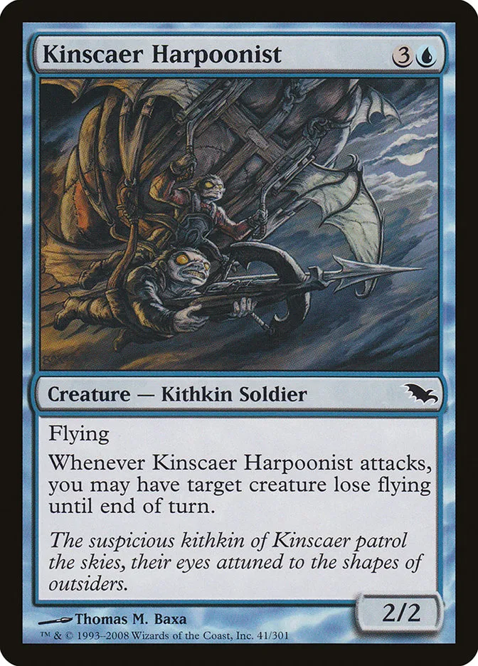 2008 Shadowmoor Kinscaer Harpoonist common #41 common card image