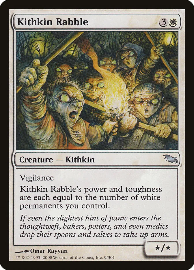 2008 Shadowmoor Kithkin Rabble uncommon #9 uncommon card image