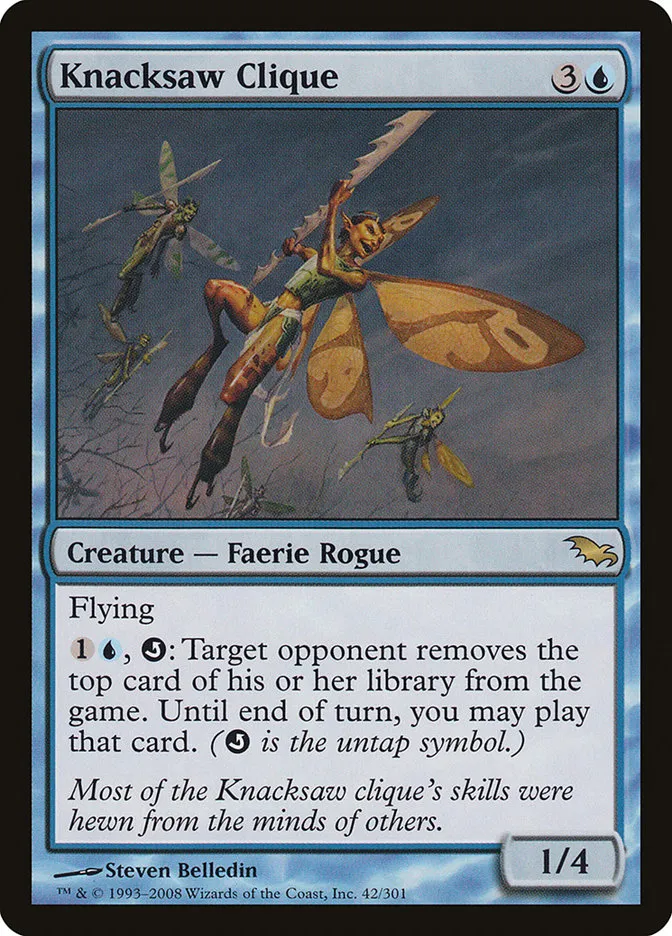2008 Shadowmoor Knacksaw Clique rare #42 rare card image