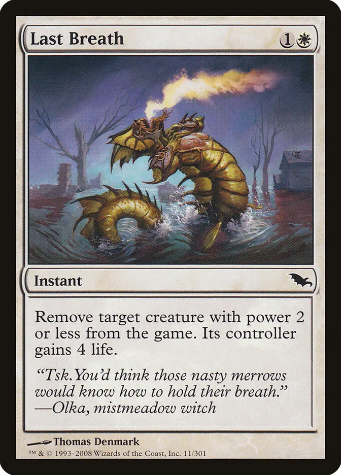 2008 Shadowmoor Last Breath common #11 common card image