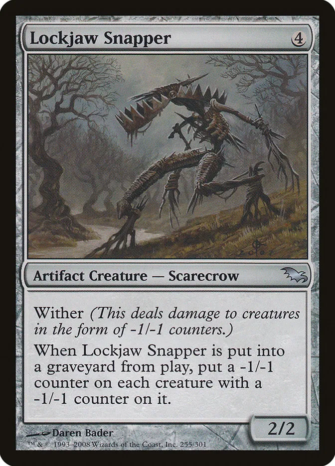 2008 Shadowmoor Lockjaw Snapper uncommon #255 uncommon card image