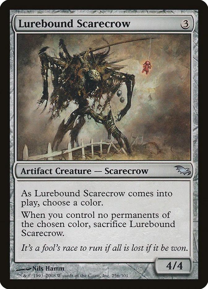 2008 Shadowmoor Lurebound Scarecrow uncommon #256 uncommon card image
