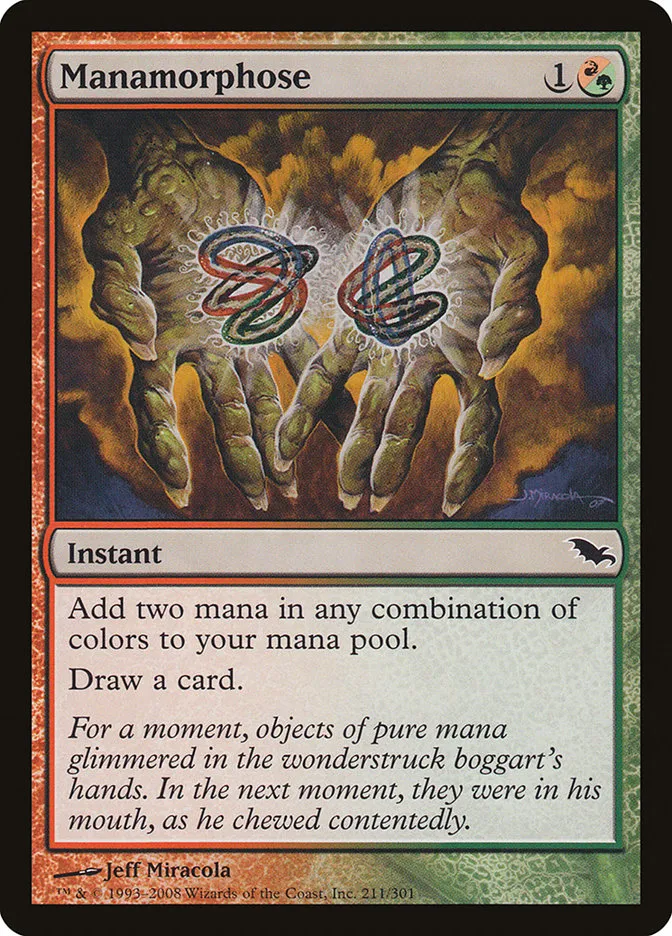 2008 Shadowmoor Manamorphose common #211 common card image