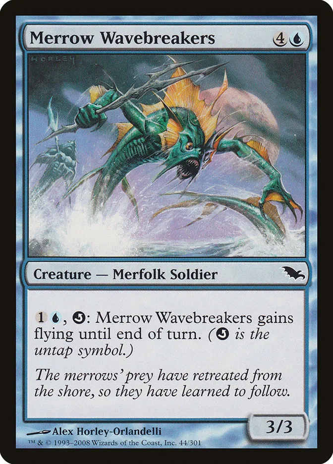 2008 Shadowmoor Merrow Wavebreakers common #44 common card image