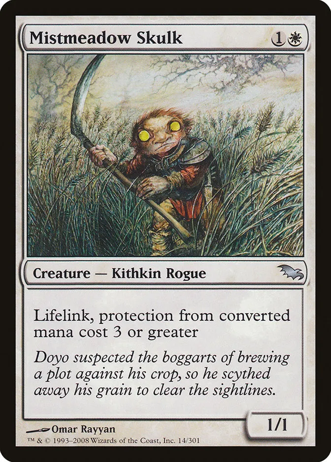 2008 Shadowmoor Mistmeadow Skulk uncommon #14 uncommon card image