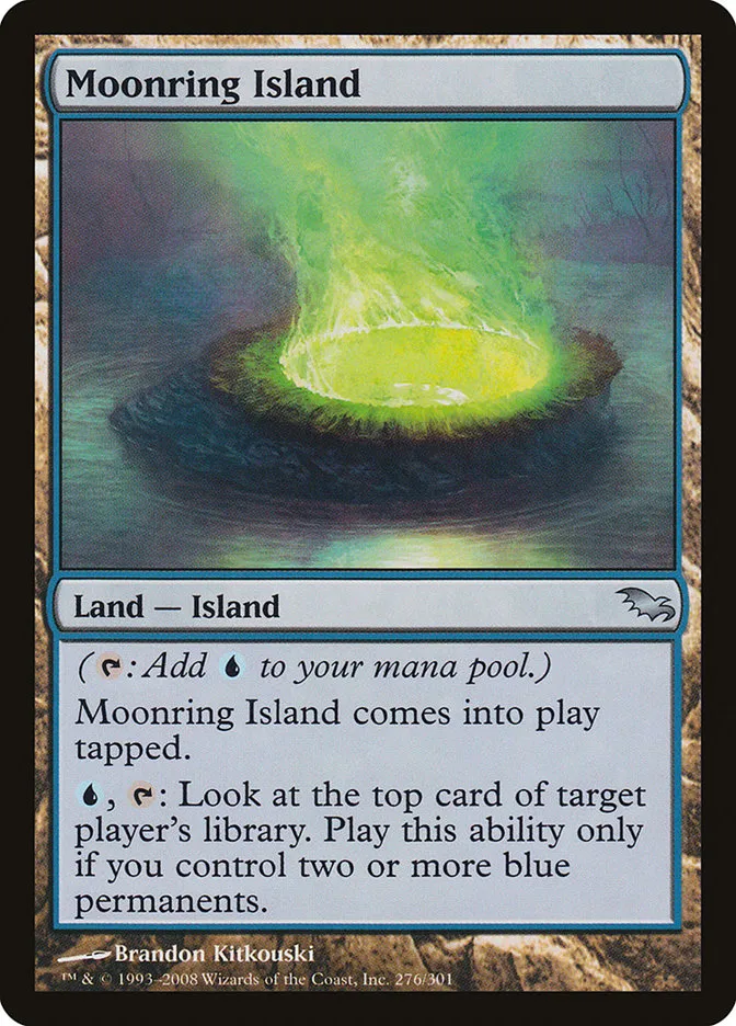 2008 Shadowmoor Moonring Island uncommon #276 uncommon card image