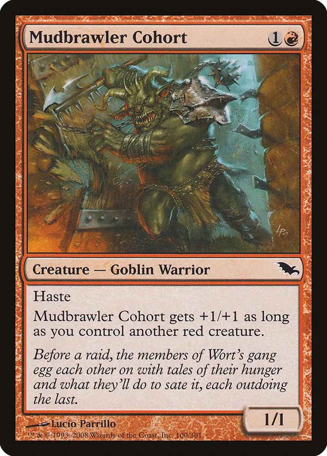 2008 Shadowmoor Mudbrawler Cohort common #100 common card image