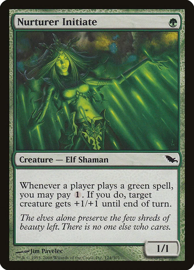 2008 Shadowmoor Nurturer Initiate #124 common card image