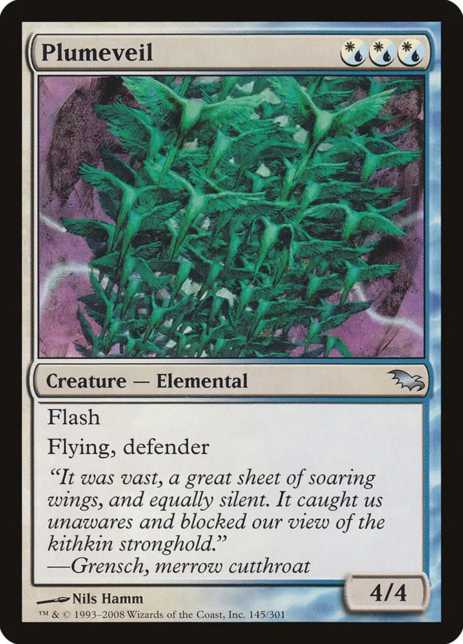 2008 Shadowmoor Plumeveil uncommon #145 uncommon card image