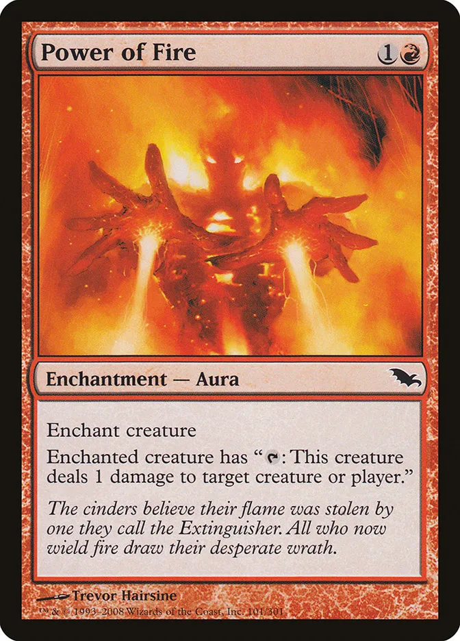 2008 Shadowmoor Power of Fire common #101 common card image