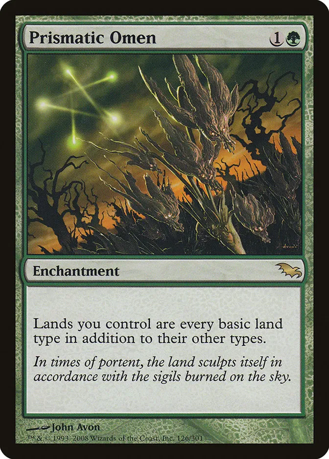 2008 Shadowmoor Prismatic Omen rare #126 rare card image