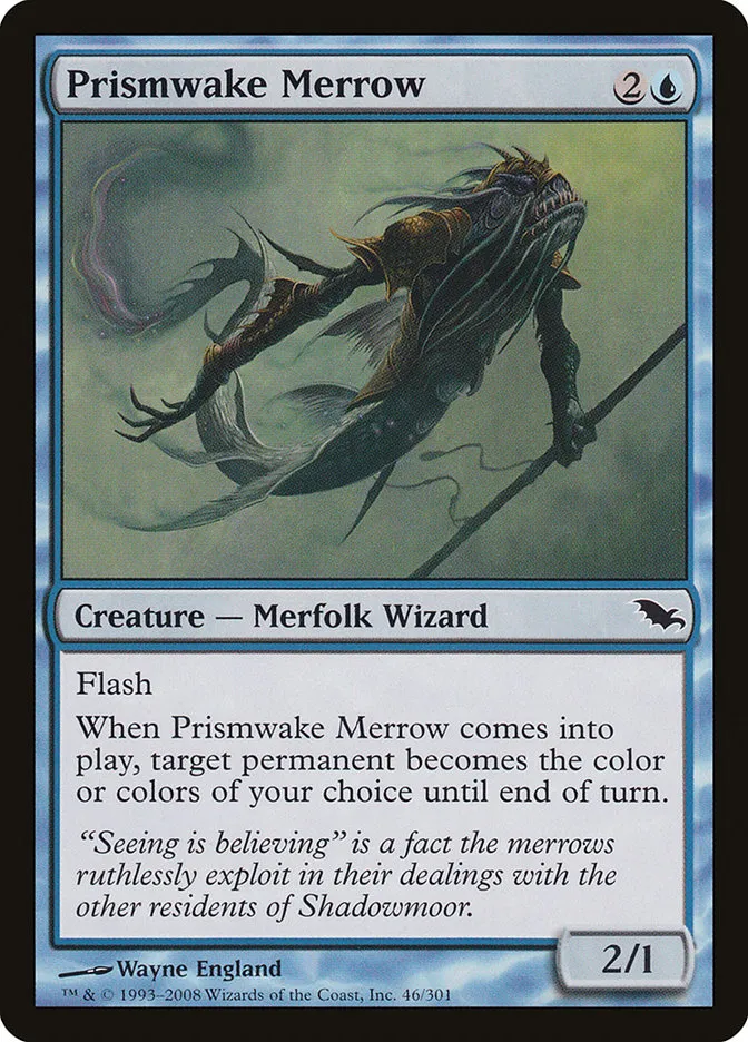 2008 Shadowmoor Prismwake Merrow common #46 common card image