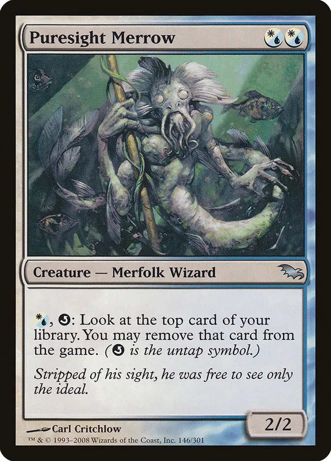 2008 Shadowmoor Puresight Merrow [Foil] uncommon #146 uncommon card image