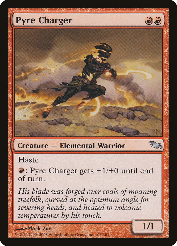 2008 Shadowmoor Pyre Charger uncommon #103 uncommon card image