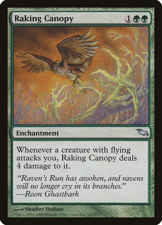 2008 Shadowmoor Raking Canopy uncommon #127 uncommon card image