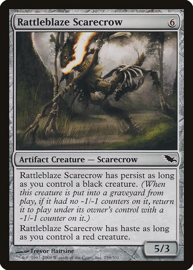 2008 Shadowmoor Rattleblaze Scarecrow #259 common card image