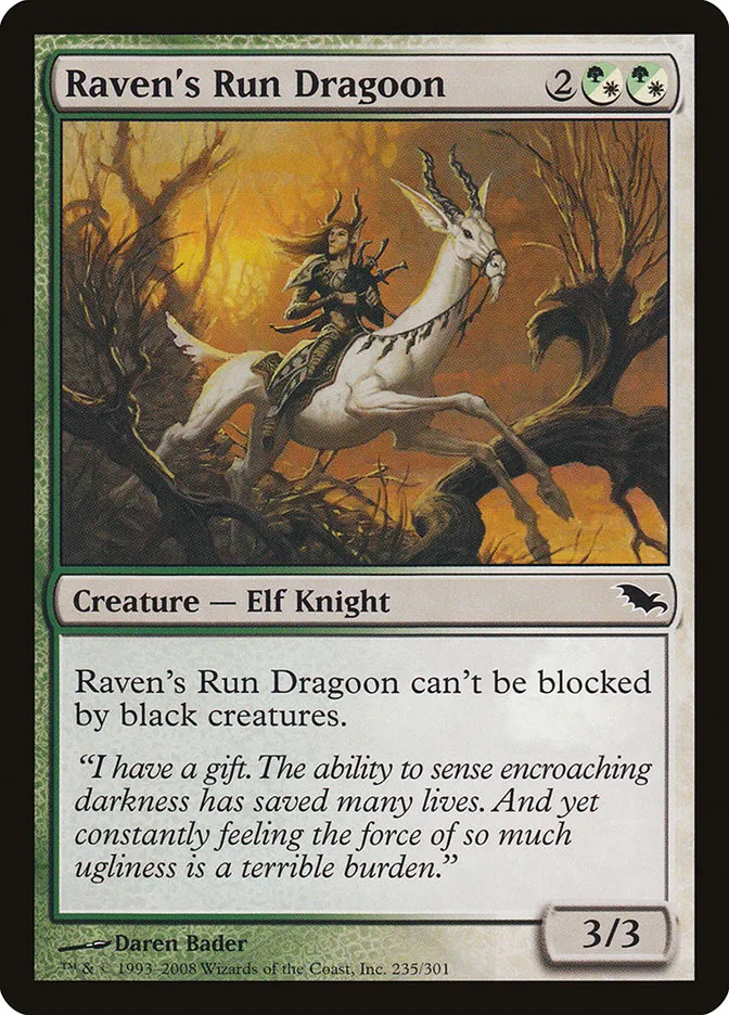 2008 Shadowmoor Raven's Run Dragoon common #235 common card image