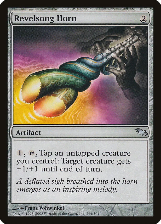 2008 Shadowmoor Revelsong Horn uncommon #261 uncommon card image