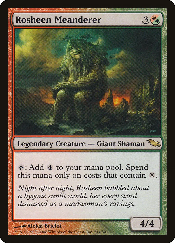 2008 Shadowmoor Rosheen Meanderer rare #214 rare card image