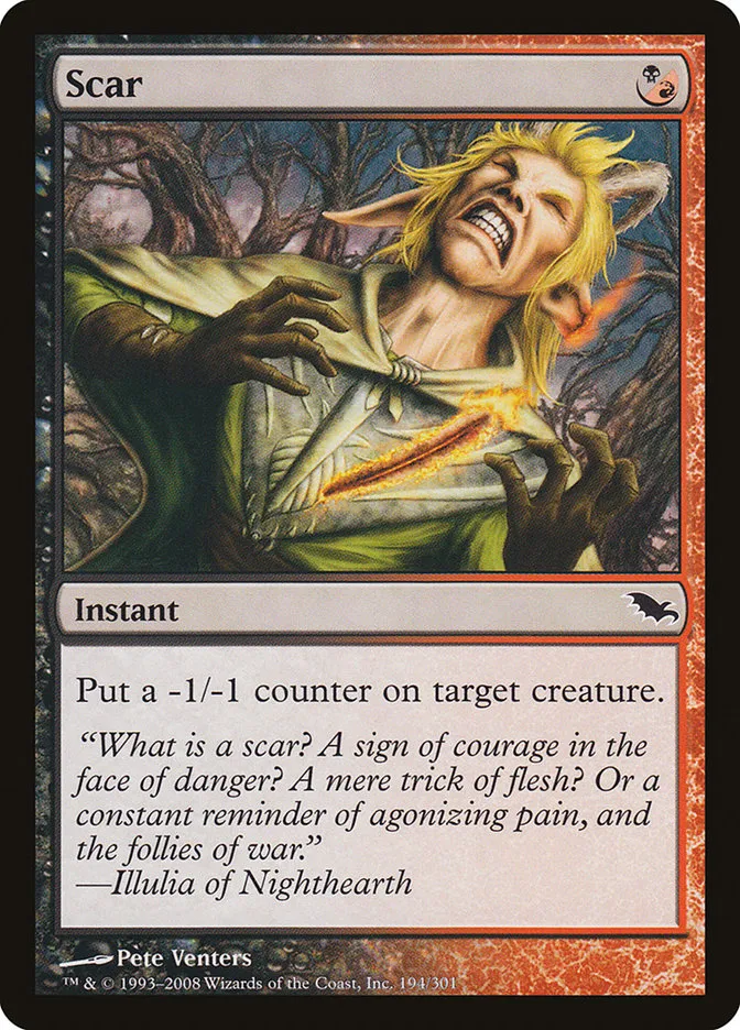 2008 Shadowmoor Scar common #194 common card image
