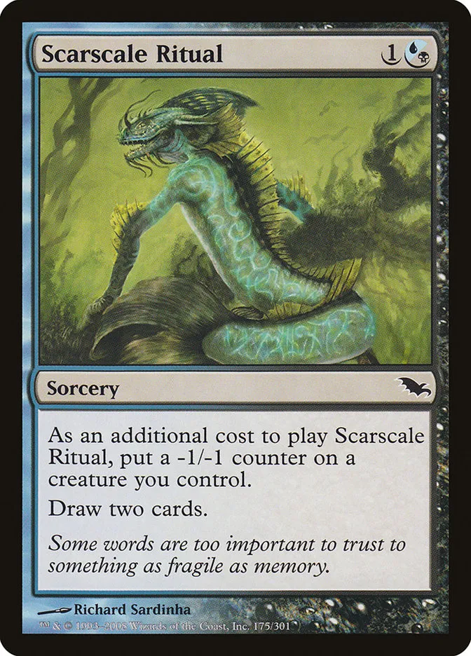 2008 Shadowmoor Scarscale Ritual common #175 common card image