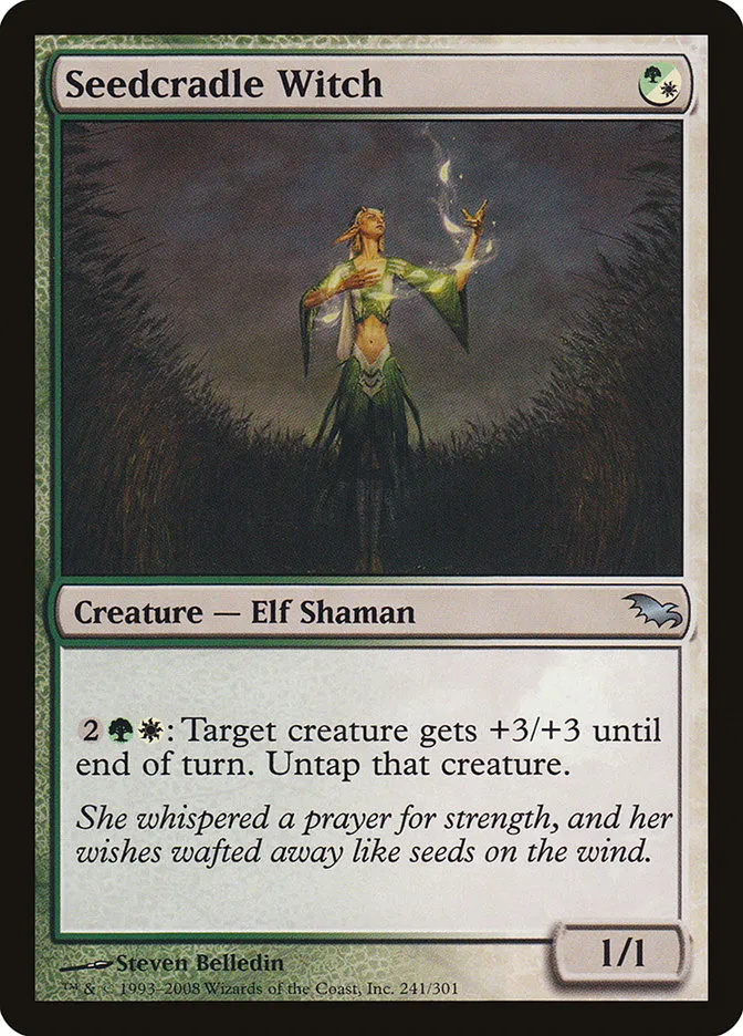 2008 Shadowmoor Seedcradle Witch uncommon #241 uncommon card image