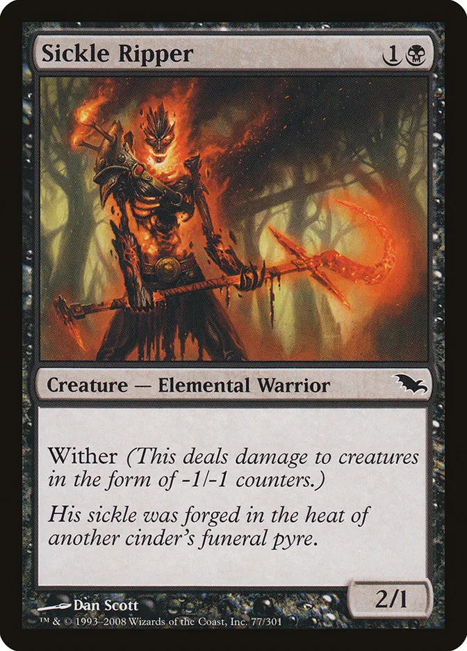 2008 Shadowmoor Sickle Ripper common #77 common card image