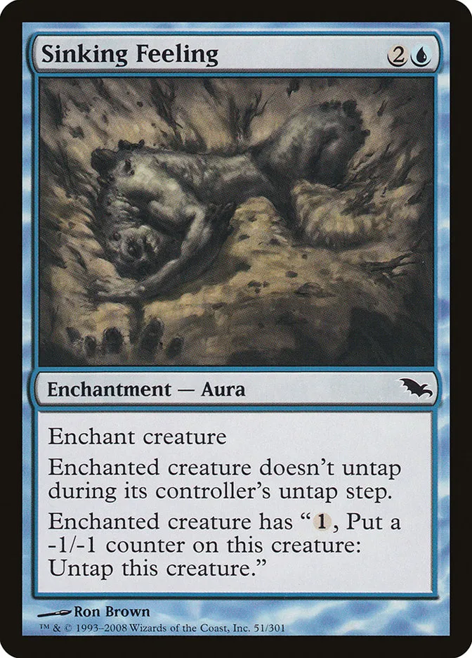 2008 Shadowmoor Sinking Feeling #51 common card image