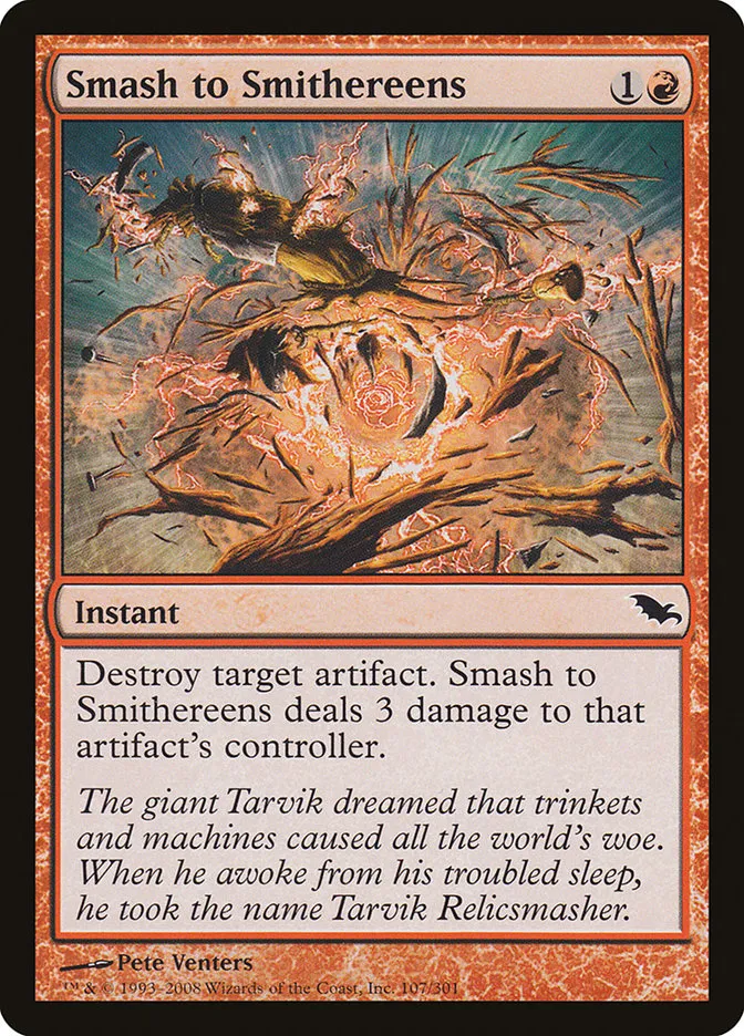 2008 Shadowmoor Smash to Smithereens common #107 common card image