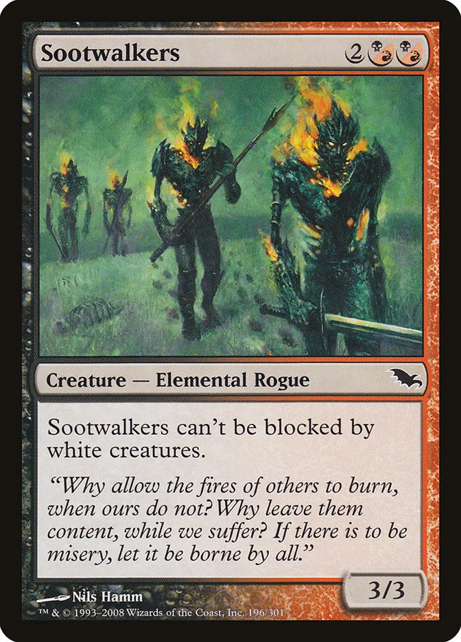 2008 Shadowmoor Sootwalkers common #196 common card image