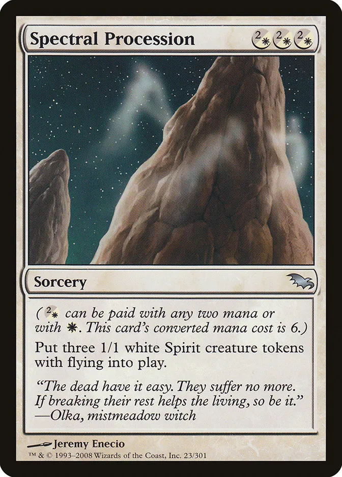 2008 Shadowmoor Spectral Procession uncommon #23 uncommon card image
