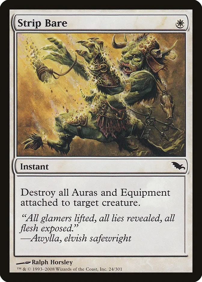 2008 Shadowmoor Strip Bare common #24 common card image