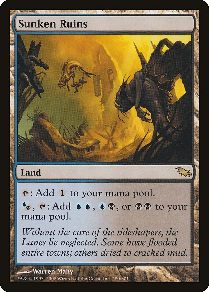 2008 Shadowmoor Sunken Ruins [Foil] rare #280 rare card image