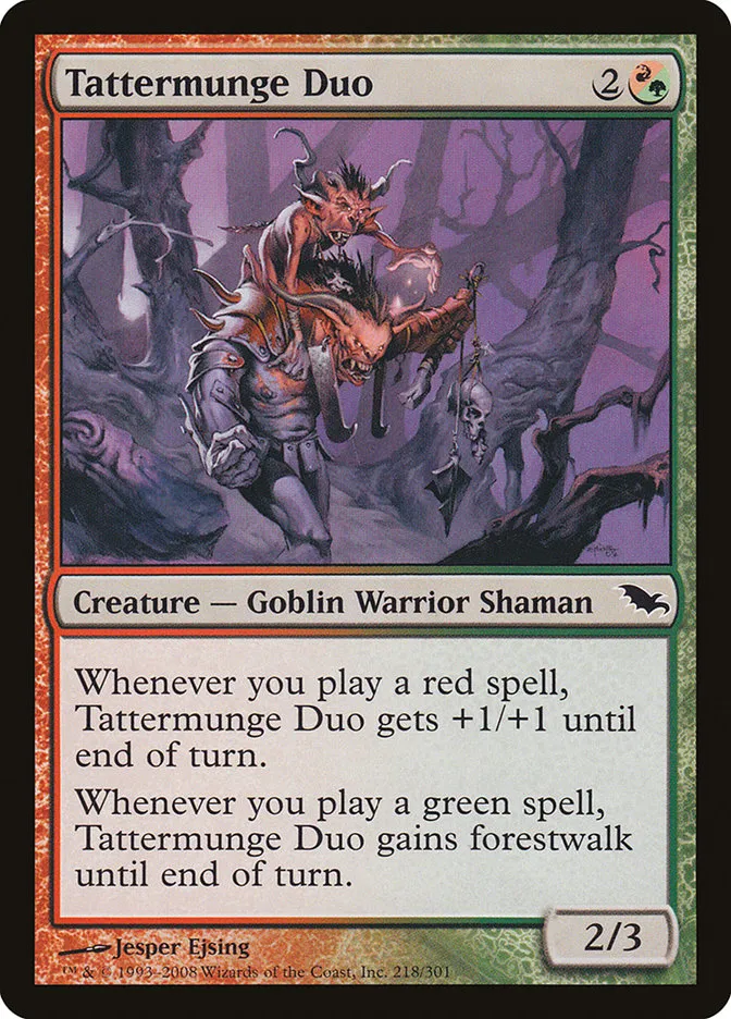 2008 Shadowmoor Tattermunge Duo common #218 common card image