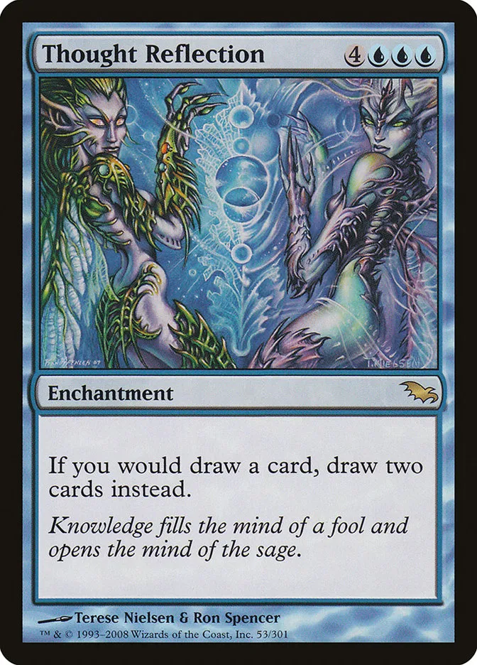 2008 Shadowmoor Thought Reflection rare #53 rare card image