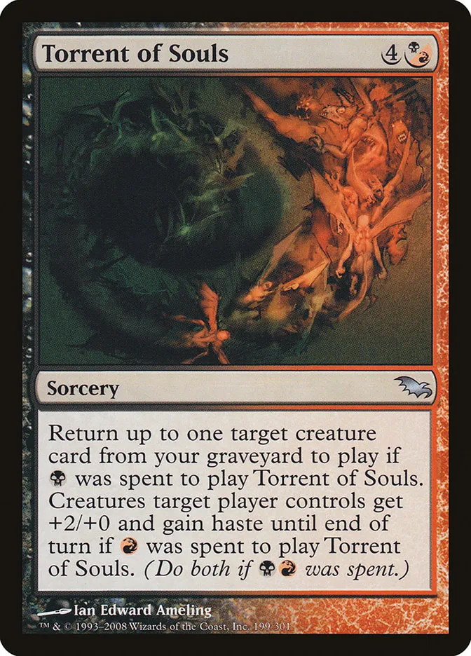 2008 Shadowmoor Torrent of Souls uncommon #199 uncommon card image