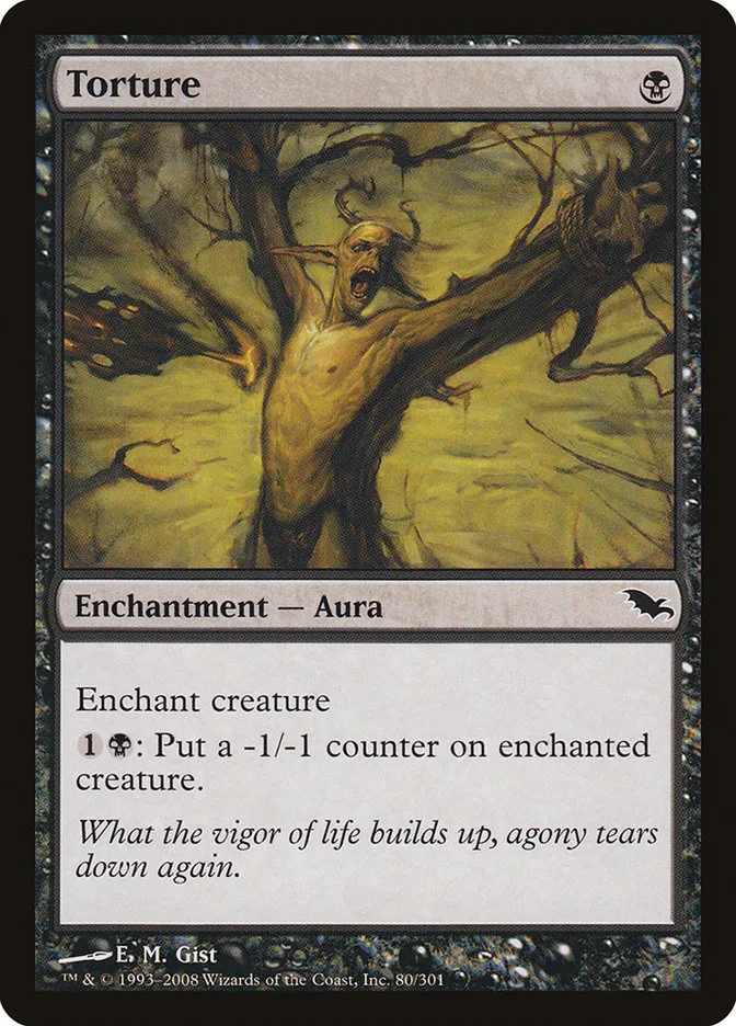 2008 Shadowmoor Torture common #80 common card image