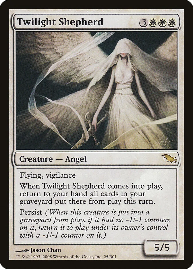 2008 Shadowmoor Twilight Shepherd rare #25 rare card image