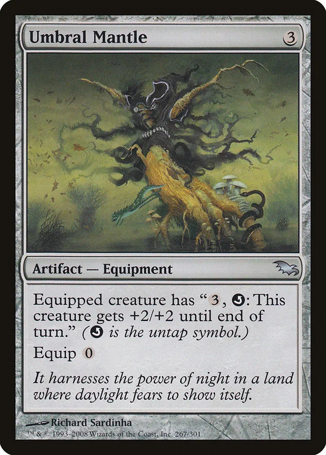 2008 Shadowmoor Umbral Mantle [Foil] uncommon #267 uncommon card image