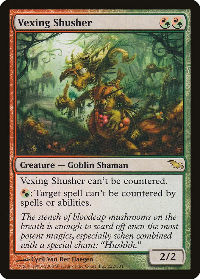 2008 Shadowmoor Vexing Shusher rare #222 rare card image