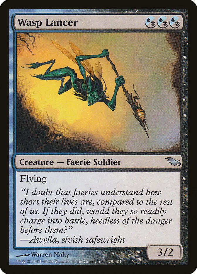 2008 Shadowmoor Wasp Lancer uncommon #179 uncommon card image