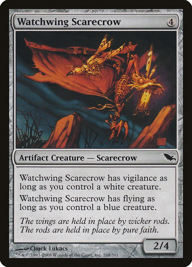 2008 Shadowmoor Watchwing Scarecrow common #268 common card image