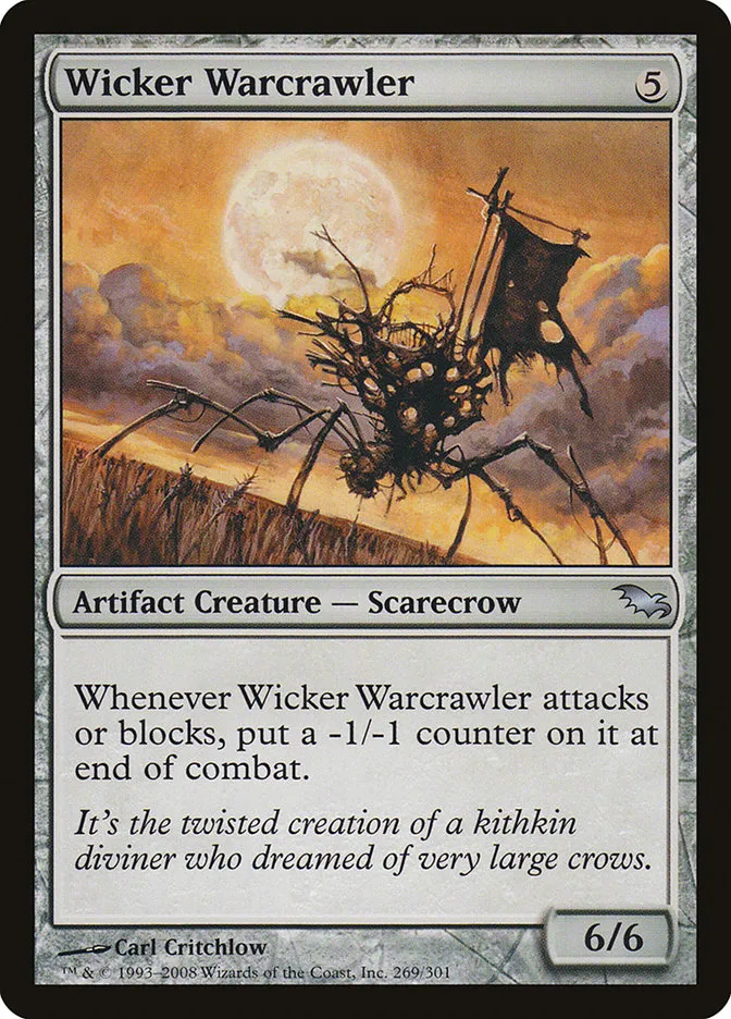 2008 Shadowmoor Wicker Warcrawler uncommon #269 uncommon card image