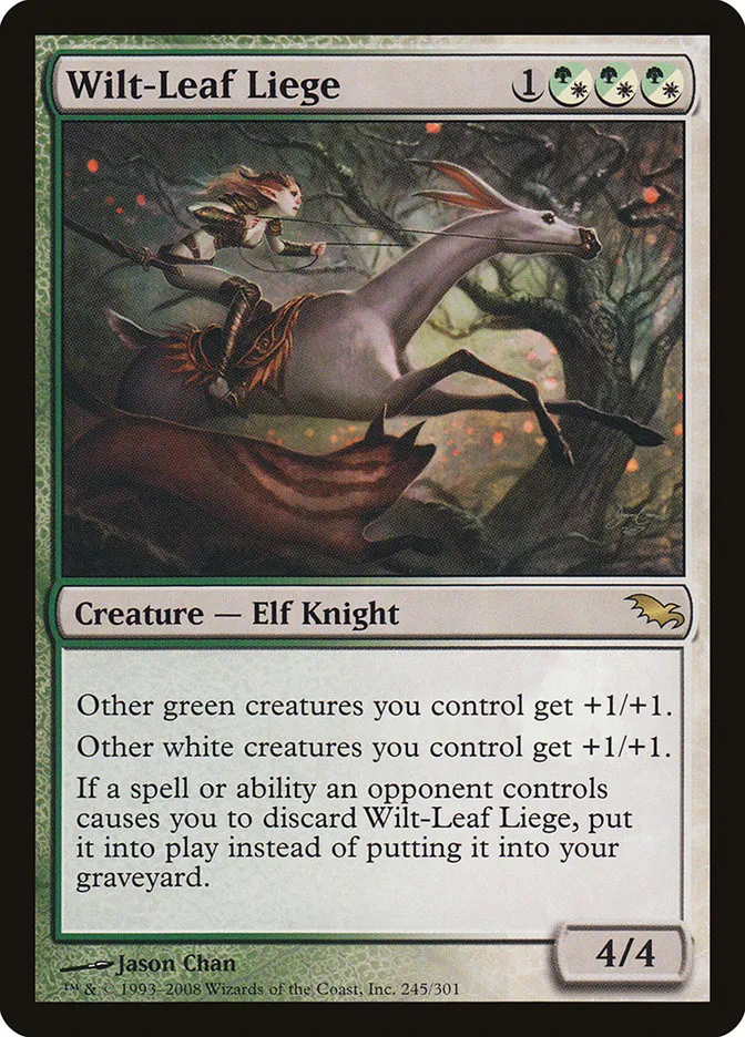 2008 Shadowmoor Wilt-Leaf Liege rare #245 rare card image