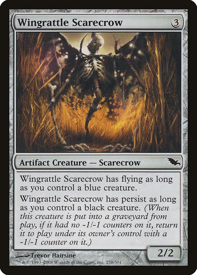 2008 Shadowmoor Wingrattle Scarecrow common #270 common card image