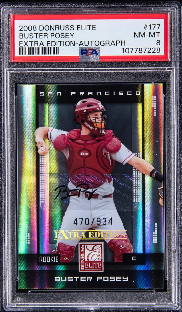 2008 Panini Elite Extra Edition Buster Posey Autograph #177 card image