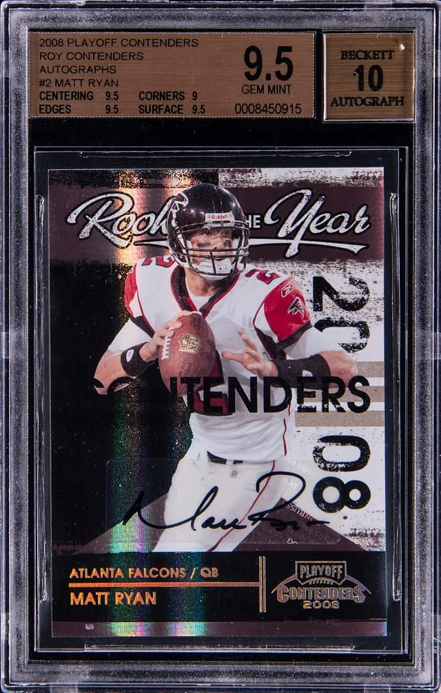 2008 Playoff Contenders Matt Ryan ROY Contenders Autographs #2 card image