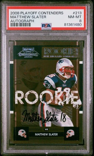 2008 Playoff Contenders Matthew Slater Autograph #213 card image