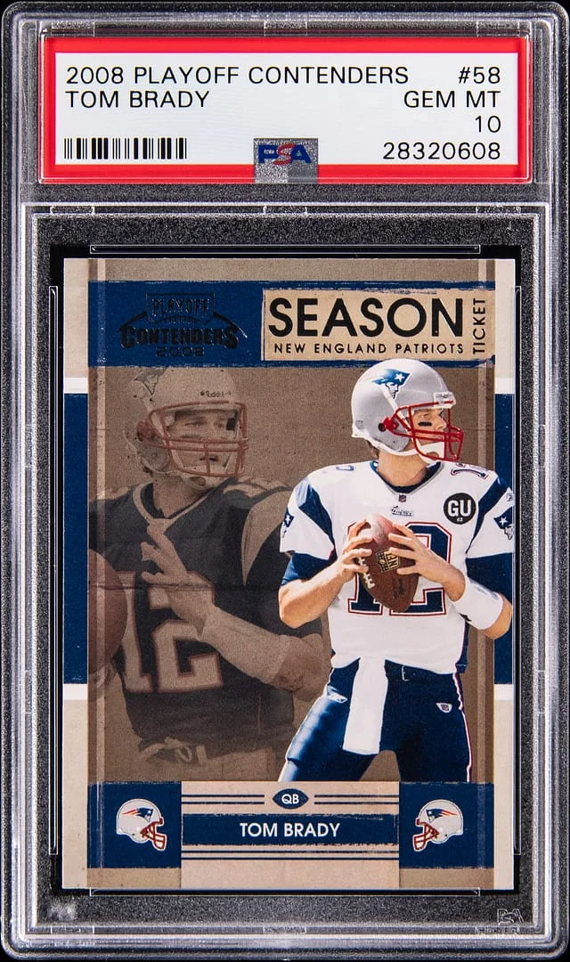 2008 Playoff Contenders Tom Brady #58 card image