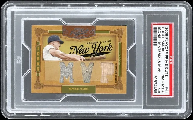 2008 Playoff Prime Cuts Roger Maris Icons Materials MVP #41 card image